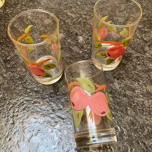 Set of three 6oz Apple Francisca glasses